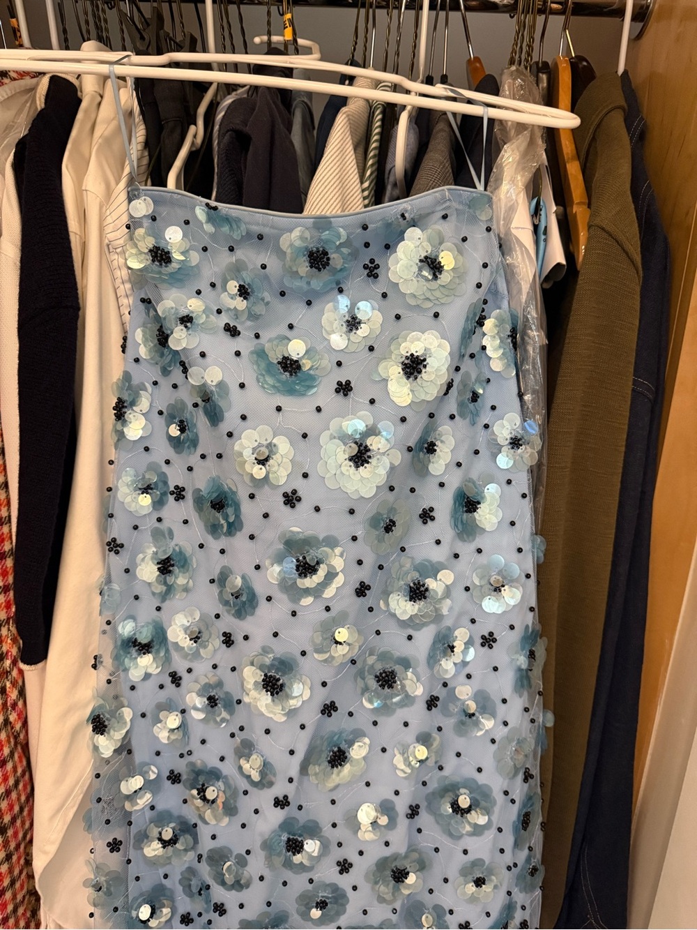 ROTATE Birger Christensen Floral Embellished Strapless Dress - Picture 4 of 10